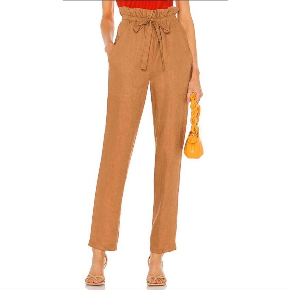 A.L.C. Linen 
Callum Paperbag Waist Pants - Picture 4 of 13